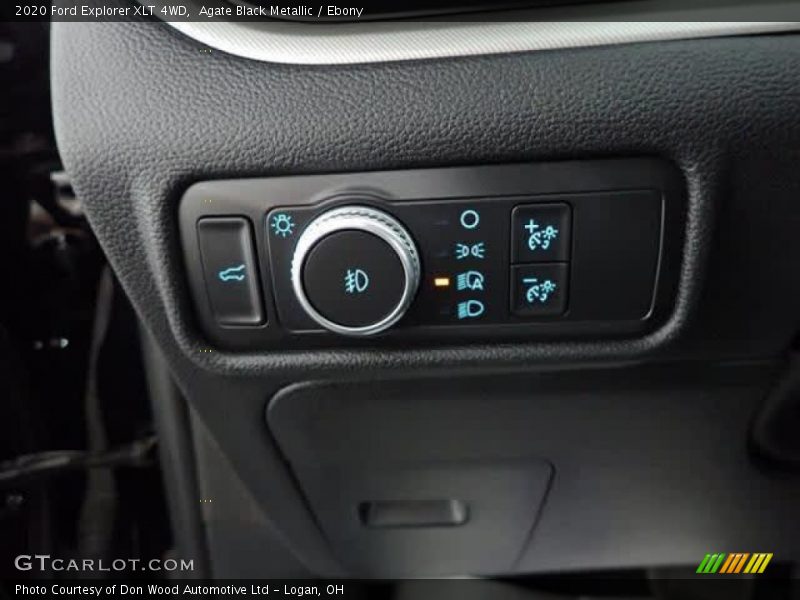 Agate Black Metallic / Ebony 2020 Ford Explorer XLT 4WD