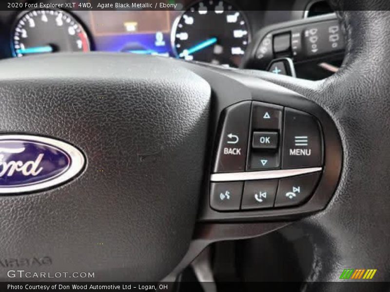 Agate Black Metallic / Ebony 2020 Ford Explorer XLT 4WD