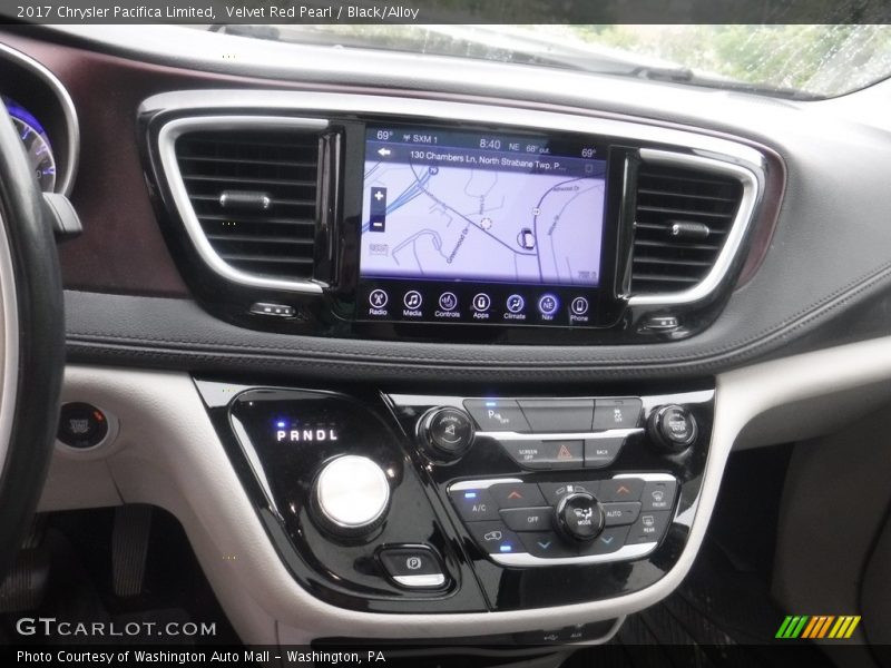 Velvet Red Pearl / Black/Alloy 2017 Chrysler Pacifica Limited