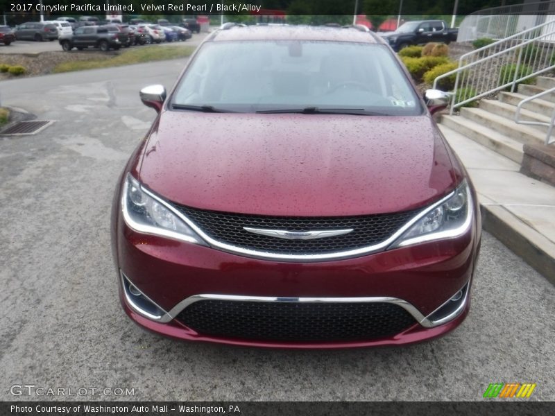 Velvet Red Pearl / Black/Alloy 2017 Chrysler Pacifica Limited