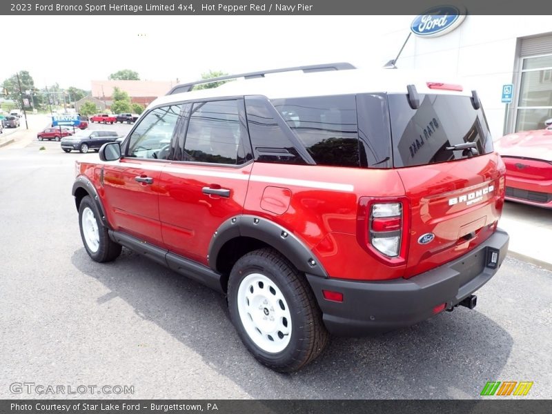Hot Pepper Red / Navy Pier 2023 Ford Bronco Sport Heritage Limited 4x4