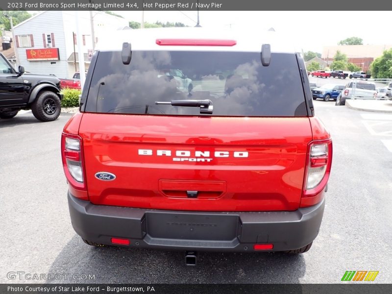 Hot Pepper Red / Navy Pier 2023 Ford Bronco Sport Heritage Limited 4x4