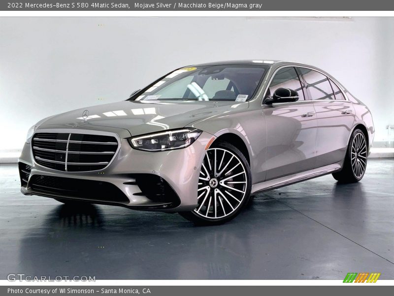 Mojave Silver / Macchiato Beige/Magma gray 2022 Mercedes-Benz S 580 4Matic Sedan