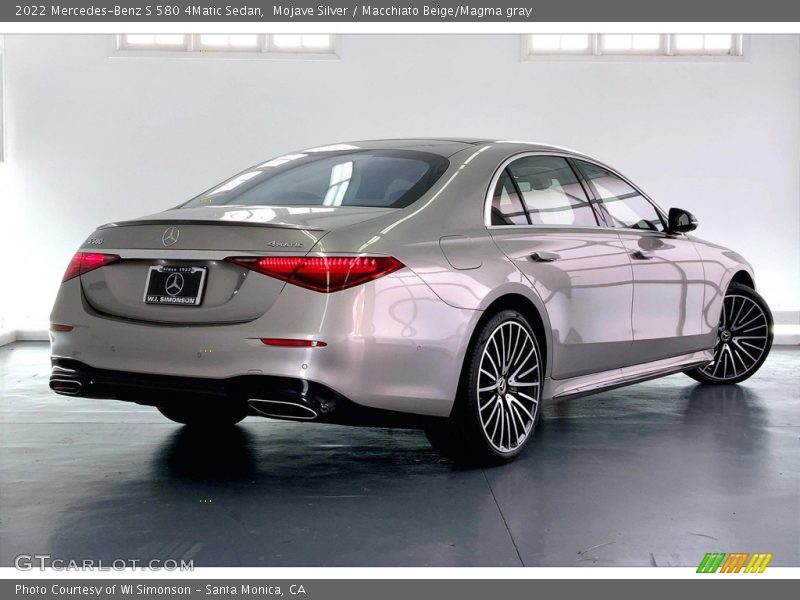 Mojave Silver / Macchiato Beige/Magma gray 2022 Mercedes-Benz S 580 4Matic Sedan