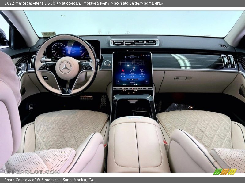  2022 S 580 4Matic Sedan Macchiato Beige/Magma gray Interior