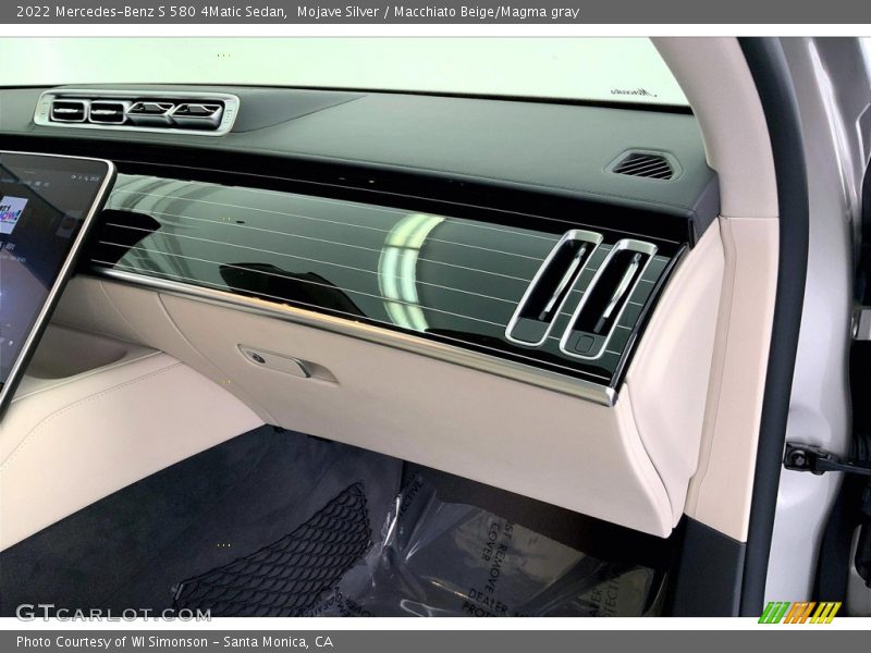Mojave Silver / Macchiato Beige/Magma gray 2022 Mercedes-Benz S 580 4Matic Sedan