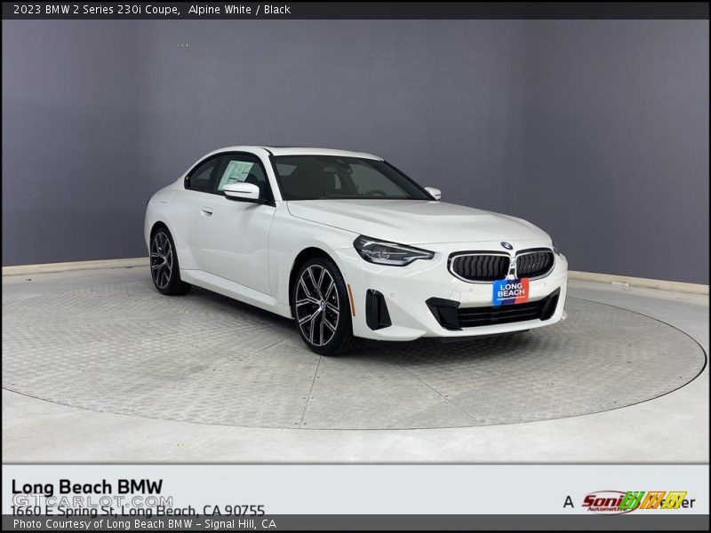 Alpine White / Black 2023 BMW 2 Series 230i Coupe