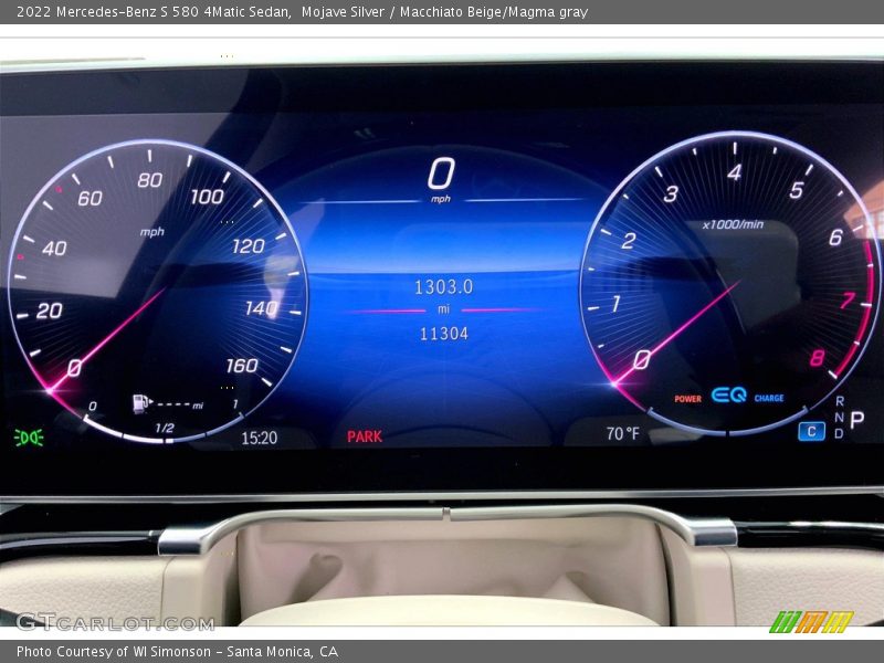  2022 S 580 4Matic Sedan 580 4Matic Sedan Gauges