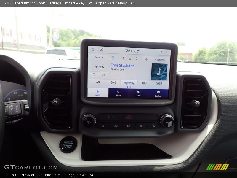 Hot Pepper Red / Navy Pier 2023 Ford Bronco Sport Heritage Limited 4x4