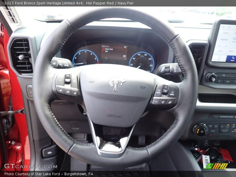 Hot Pepper Red / Navy Pier 2023 Ford Bronco Sport Heritage Limited 4x4