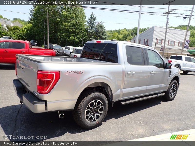 Iconic Silver Metallic / Black 2023 Ford F150 XLT SuperCrew 4x4