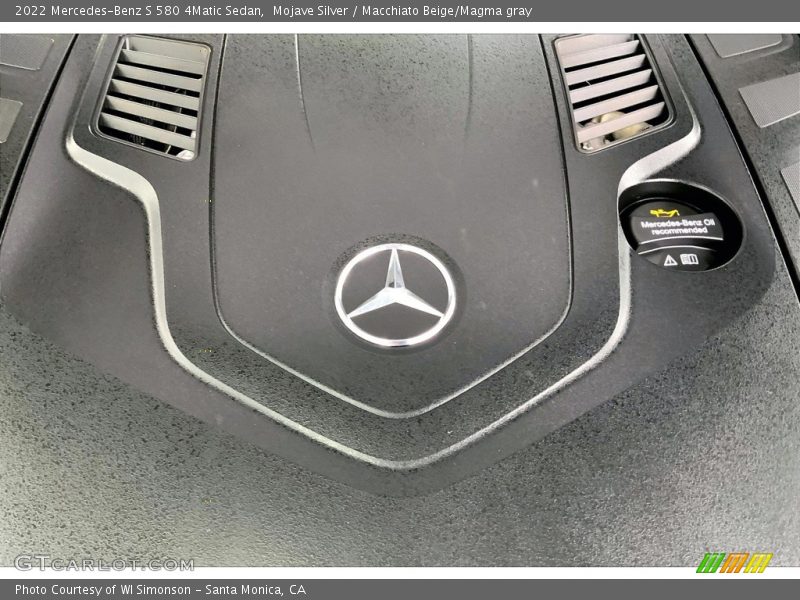 Mojave Silver / Macchiato Beige/Magma gray 2022 Mercedes-Benz S 580 4Matic Sedan