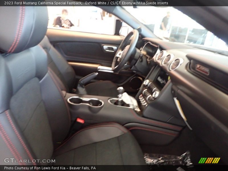Oxford White / CS/GT Ebony w/Miko Suede Inserts 2023 Ford Mustang California Special Fastback