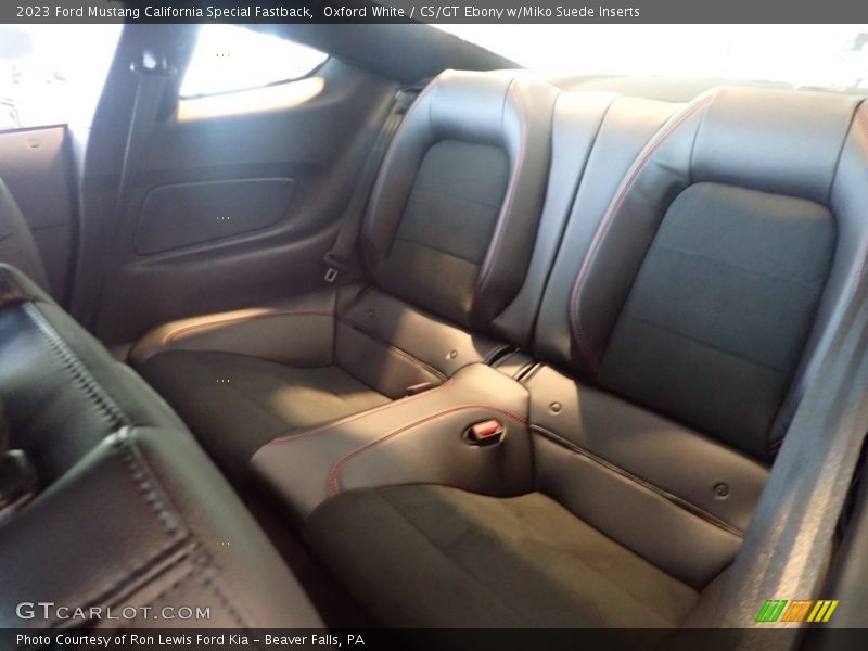 Oxford White / CS/GT Ebony w/Miko Suede Inserts 2023 Ford Mustang California Special Fastback