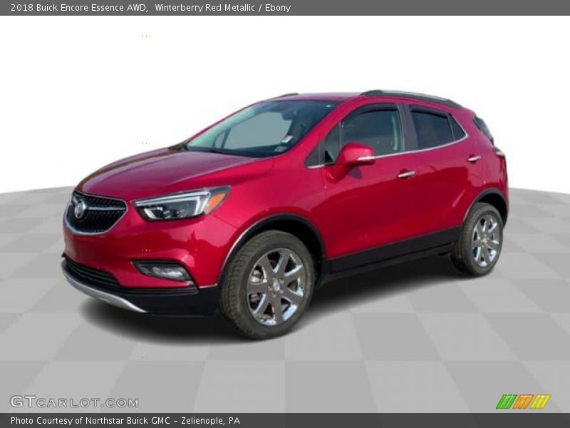 Winterberry Red Metallic / Ebony 2018 Buick Encore Essence AWD
