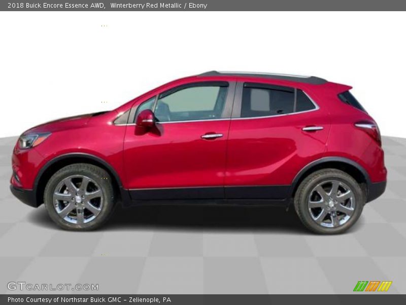 Winterberry Red Metallic / Ebony 2018 Buick Encore Essence AWD