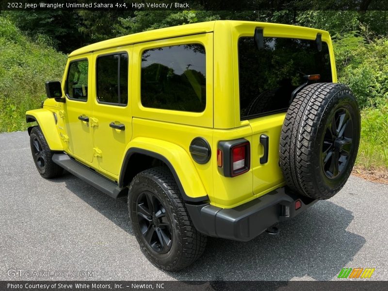 High Velocity / Black 2022 Jeep Wrangler Unlimited Sahara 4x4