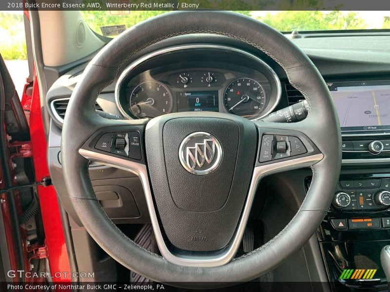 Winterberry Red Metallic / Ebony 2018 Buick Encore Essence AWD