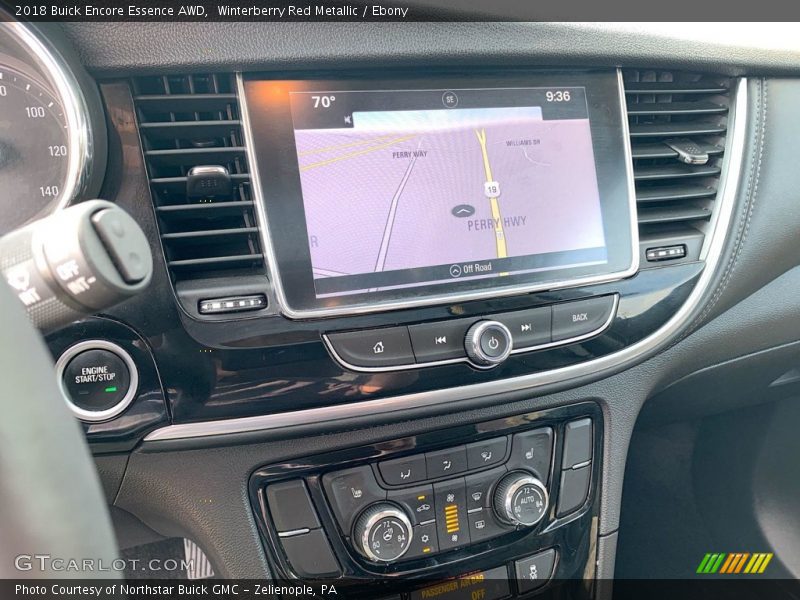 Winterberry Red Metallic / Ebony 2018 Buick Encore Essence AWD