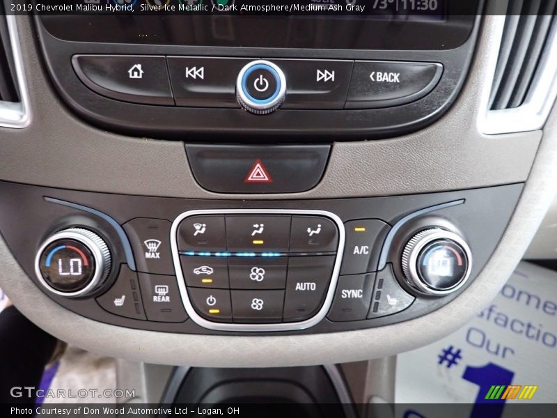 Silver Ice Metallic / Dark Atmosphere/Medium Ash Gray 2019 Chevrolet Malibu Hybrid