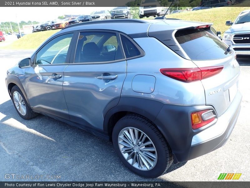 Sonic Silver / Black 2021 Hyundai Kona SEL AWD