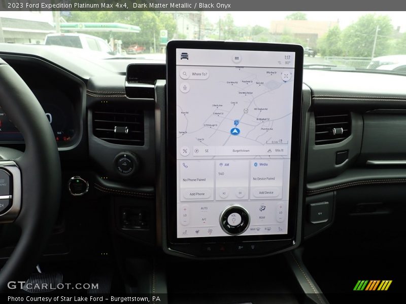 Navigation of 2023 Expedition Platinum Max 4x4