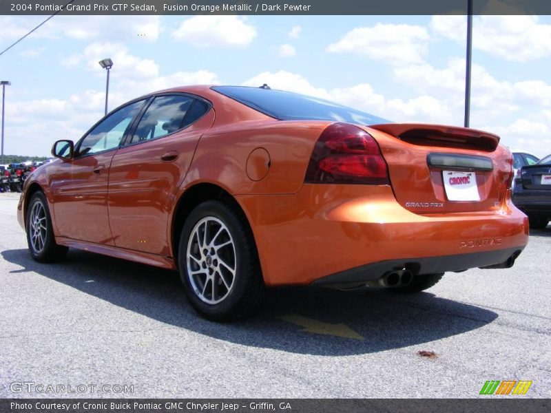 Fusion Orange Metallic / Dark Pewter 2004 Pontiac Grand Prix GTP Sedan