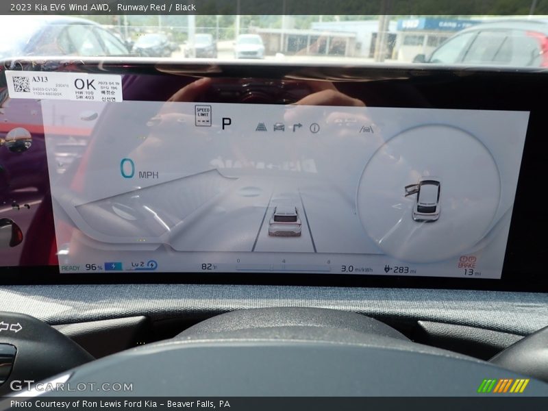 Controls of 2023 EV6 Wind AWD