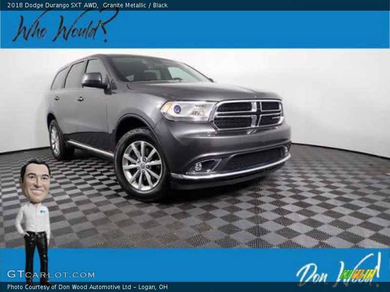 Granite Metallic / Black 2018 Dodge Durango SXT AWD