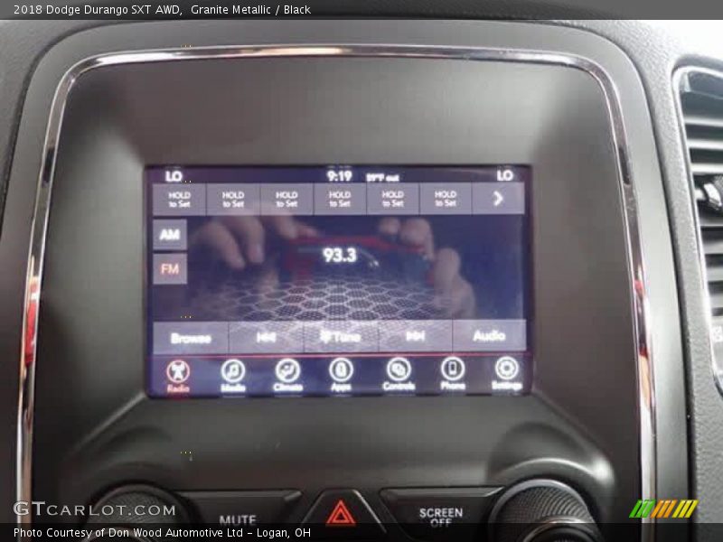 Granite Metallic / Black 2018 Dodge Durango SXT AWD