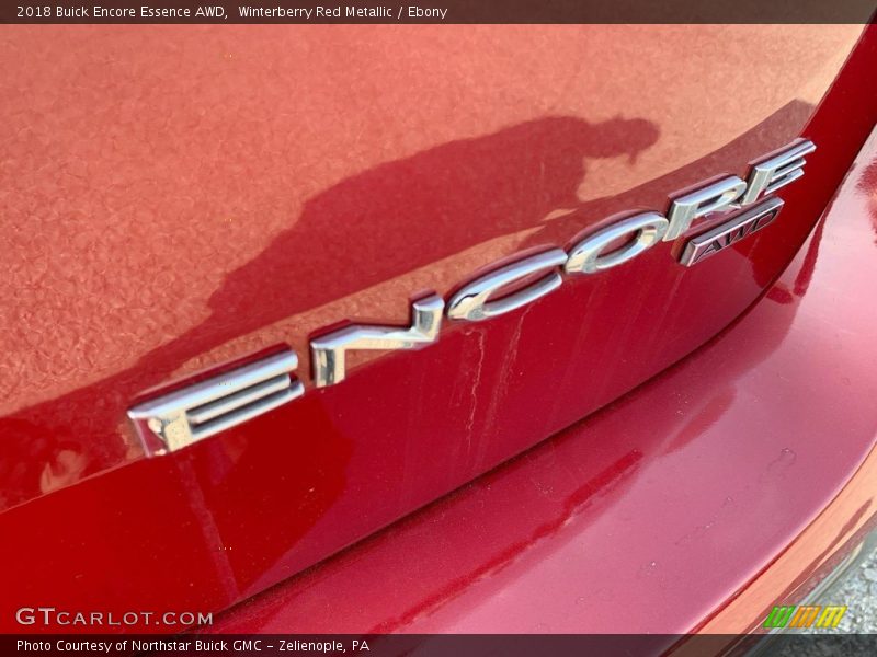 Winterberry Red Metallic / Ebony 2018 Buick Encore Essence AWD