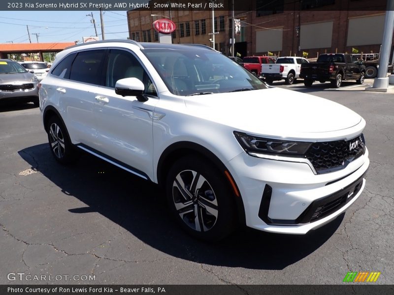 Snow White Pearl / Black 2023 Kia Sorento Hybrid SX Prestige AWD Hybrid