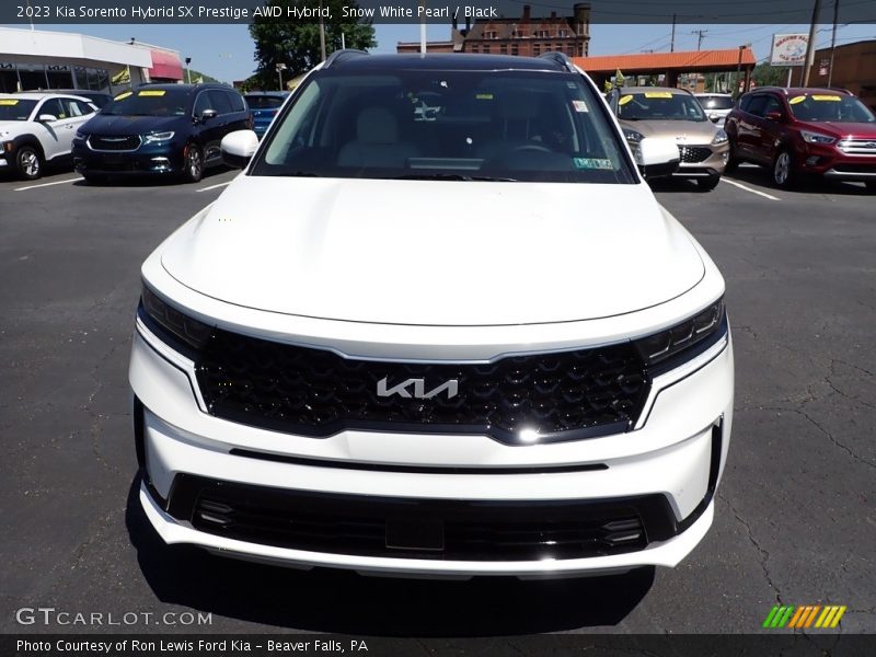 Snow White Pearl / Black 2023 Kia Sorento Hybrid SX Prestige AWD Hybrid