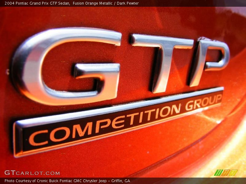 Fusion Orange Metallic / Dark Pewter 2004 Pontiac Grand Prix GTP Sedan