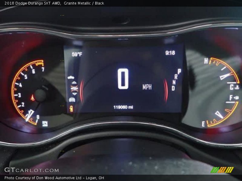 Granite Metallic / Black 2018 Dodge Durango SXT AWD