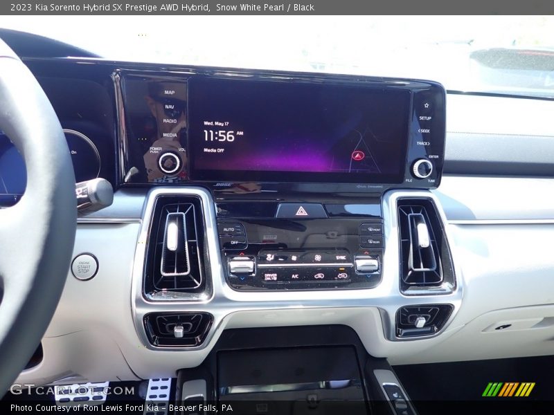 Snow White Pearl / Black 2023 Kia Sorento Hybrid SX Prestige AWD Hybrid