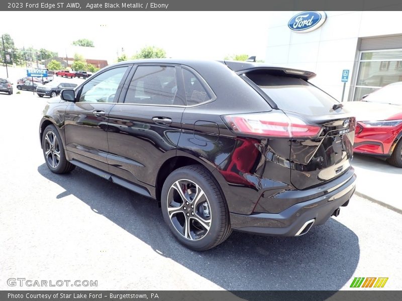 Agate Black Metallic / Ebony 2023 Ford Edge ST AWD