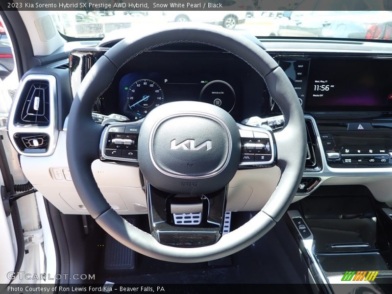 Snow White Pearl / Black 2023 Kia Sorento Hybrid SX Prestige AWD Hybrid