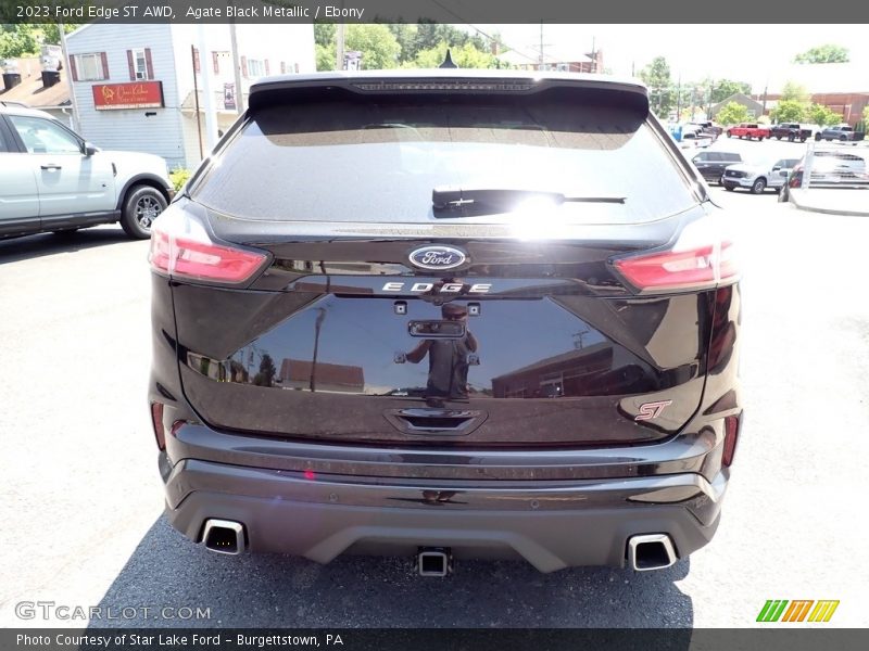 Agate Black Metallic / Ebony 2023 Ford Edge ST AWD