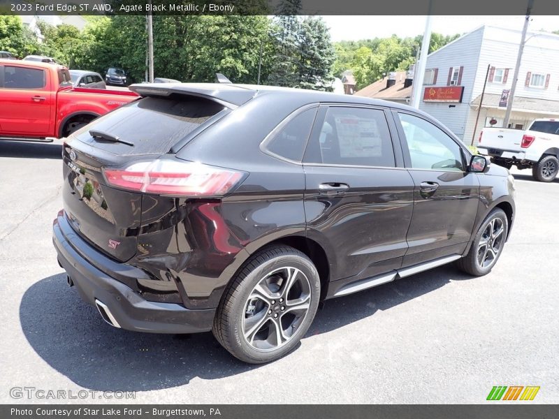 Agate Black Metallic / Ebony 2023 Ford Edge ST AWD