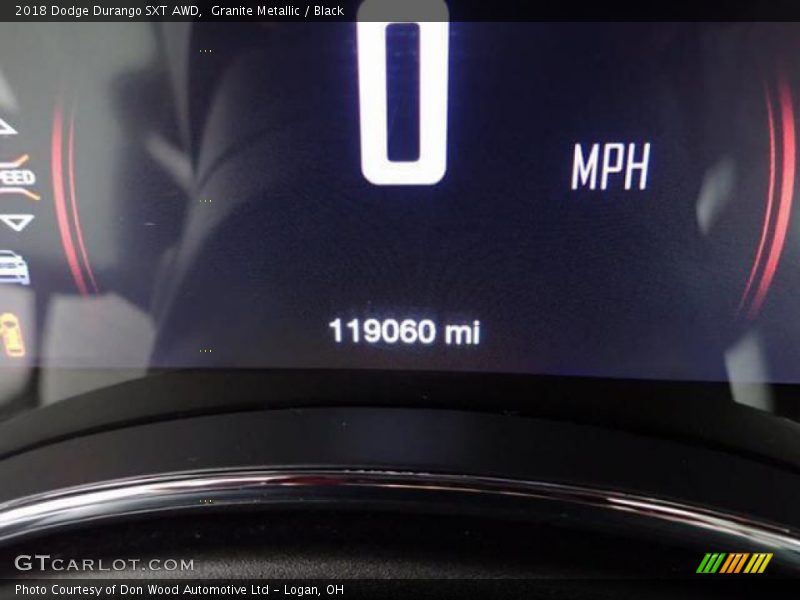 Granite Metallic / Black 2018 Dodge Durango SXT AWD