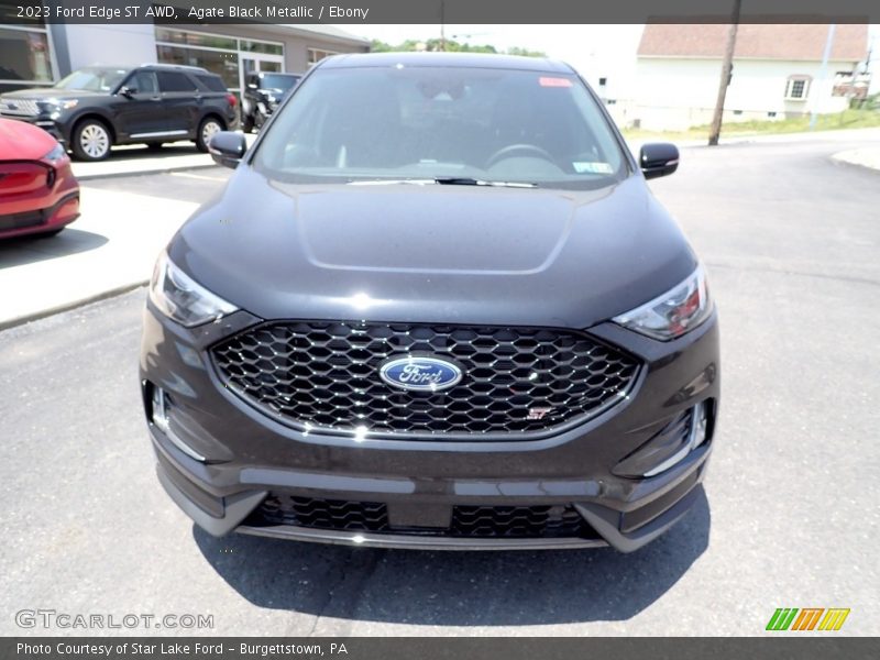 Agate Black Metallic / Ebony 2023 Ford Edge ST AWD