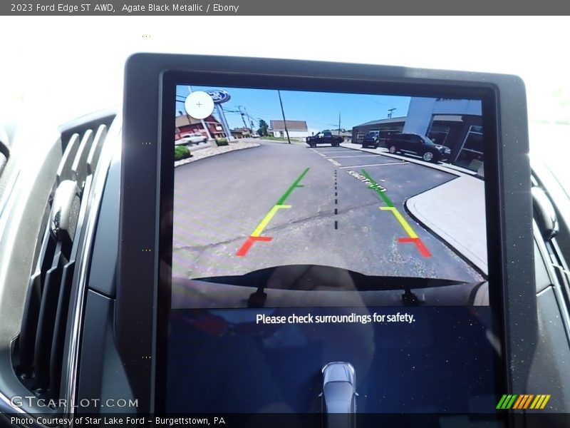 Agate Black Metallic / Ebony 2023 Ford Edge ST AWD