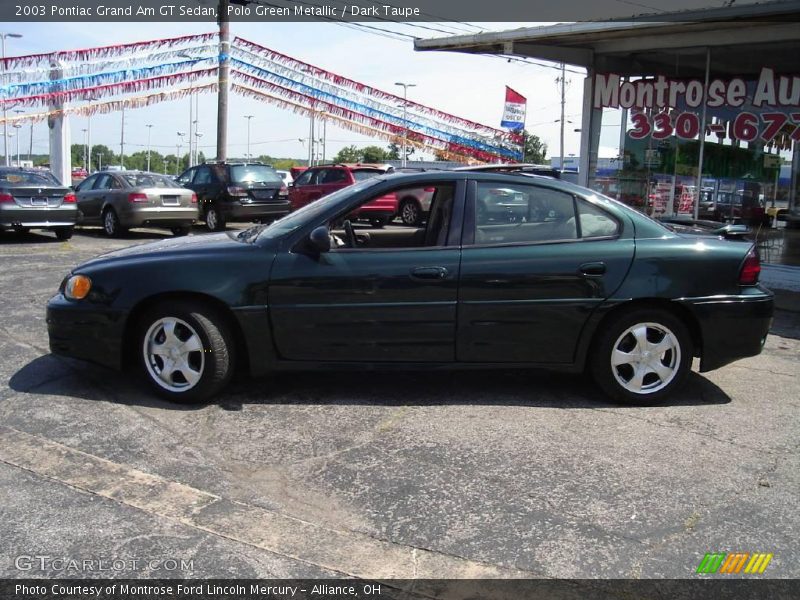 Polo Green Metallic / Dark Taupe 2003 Pontiac Grand Am GT Sedan