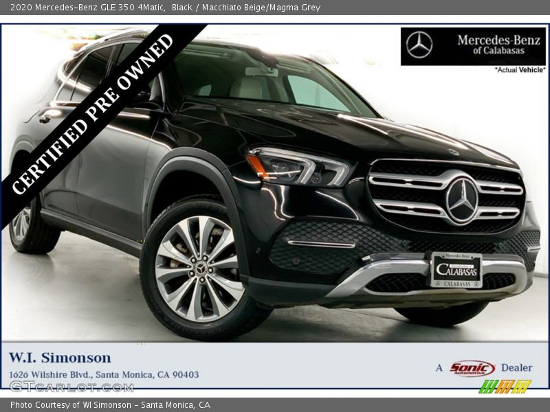 Black / Macchiato Beige/Magma Grey 2020 Mercedes-Benz GLE 350 4Matic