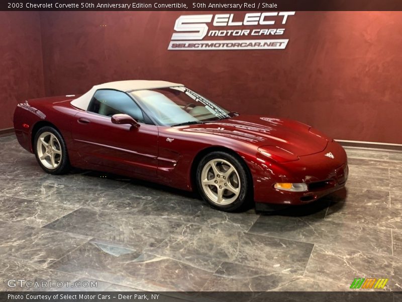 Front 3/4 View of 2003 Corvette 50th Anniversary Edition Convertible