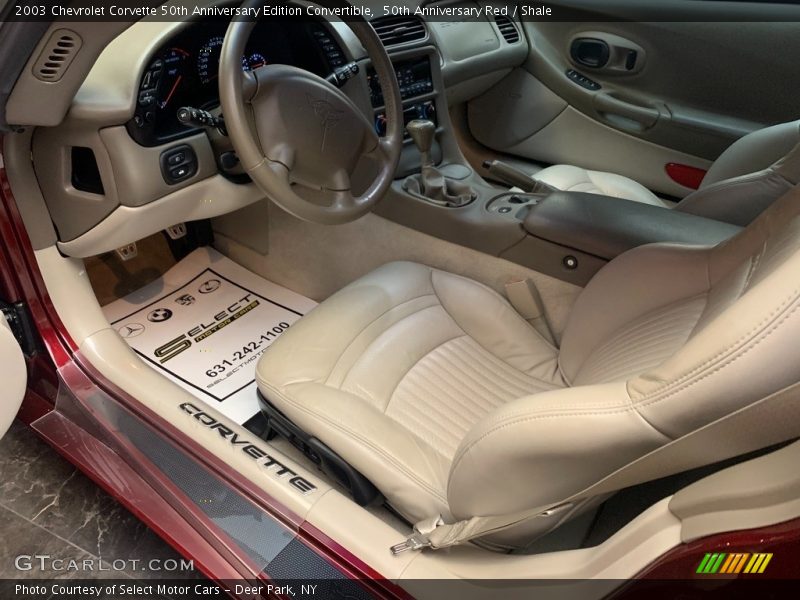 Front Seat of 2003 Corvette 50th Anniversary Edition Convertible