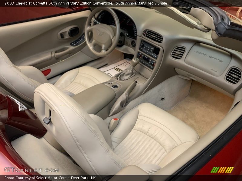 Front Seat of 2003 Corvette 50th Anniversary Edition Convertible