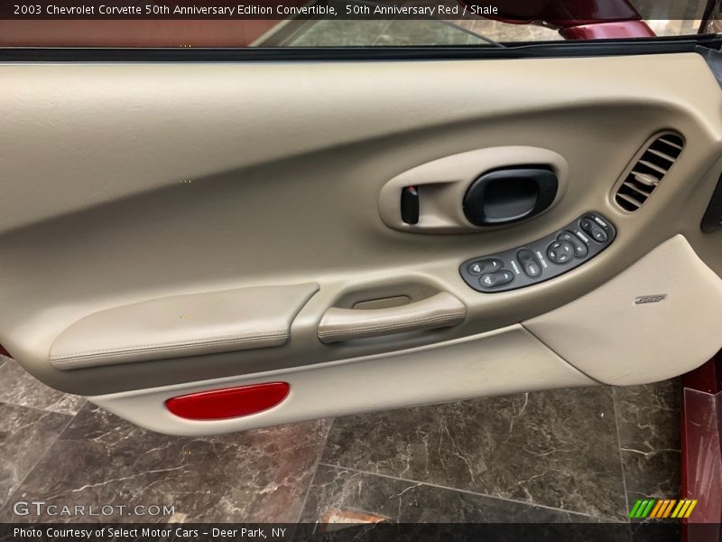 Door Panel of 2003 Corvette 50th Anniversary Edition Convertible