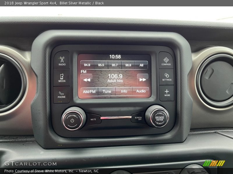 Controls of 2018 Wrangler Sport 4x4